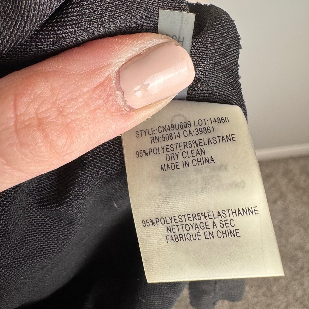 Elie Tahari Long Sleeve Black Dress - Picture 8 of 8